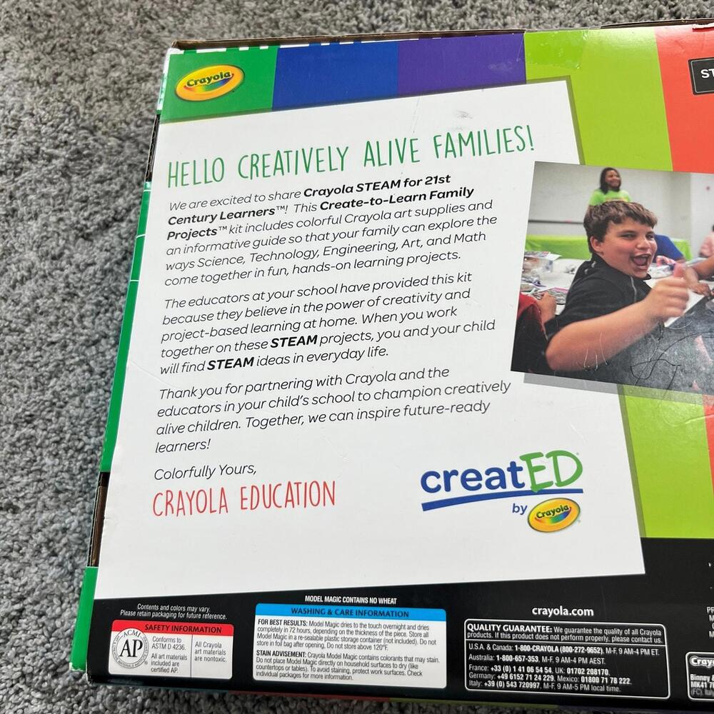 CreatED by Crayola STEAM Family Projects Set NIB - Picture 3 of 3